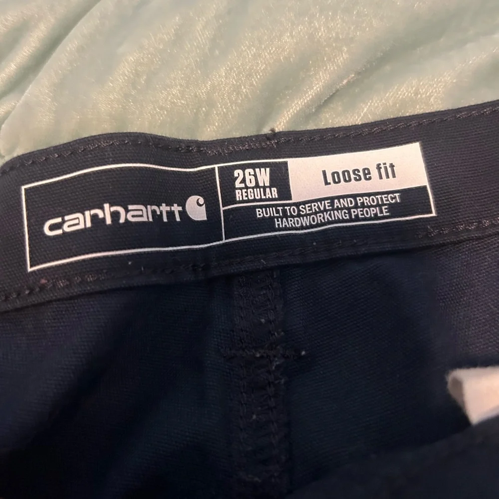 Carhartt Rugged Flex Canvas Work Pants | 26W | Navy